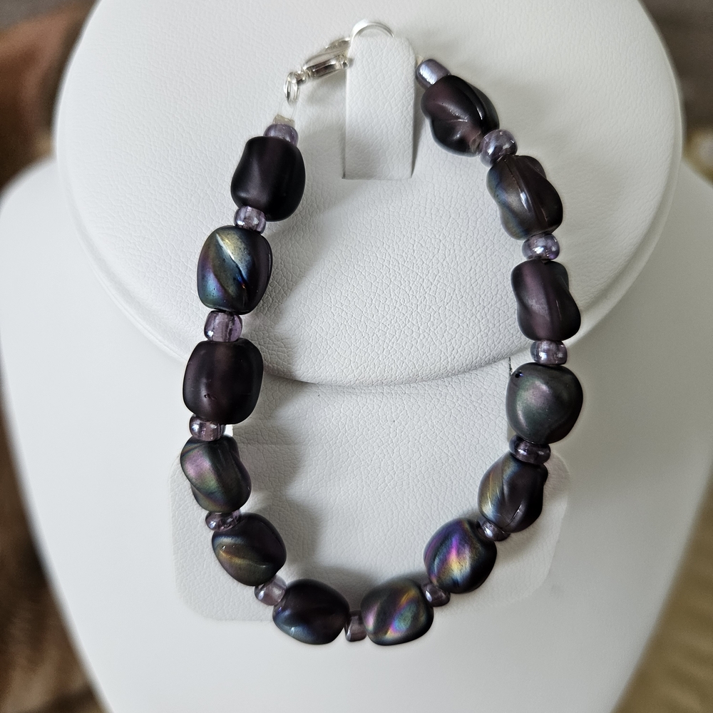 Purple Beaded Bracelet